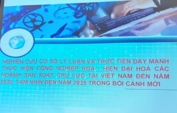 Nghiệm thu cấp Bộ đề tài khoa học công nghệ năm 2020 của Viện Nghiên cứu Chiến lược, Chính sách Công Thương