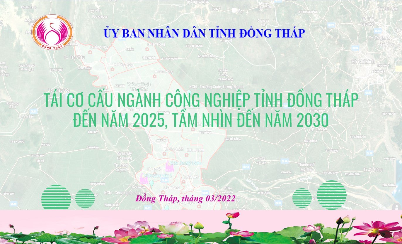 Họp Hội đồng tư vấn, đánh giá nghiệm thu Đề án Tái cơ cấu ngành Công nghiệp tỉnh Đồng Tháp đến năm 2025, tầm nhìn đến năm 2030