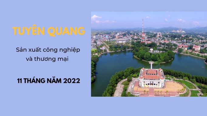 Tình hình sản xuất công nghiệp và thương mại của tỉnh Tuyên Quang 11 tháng năm 2022