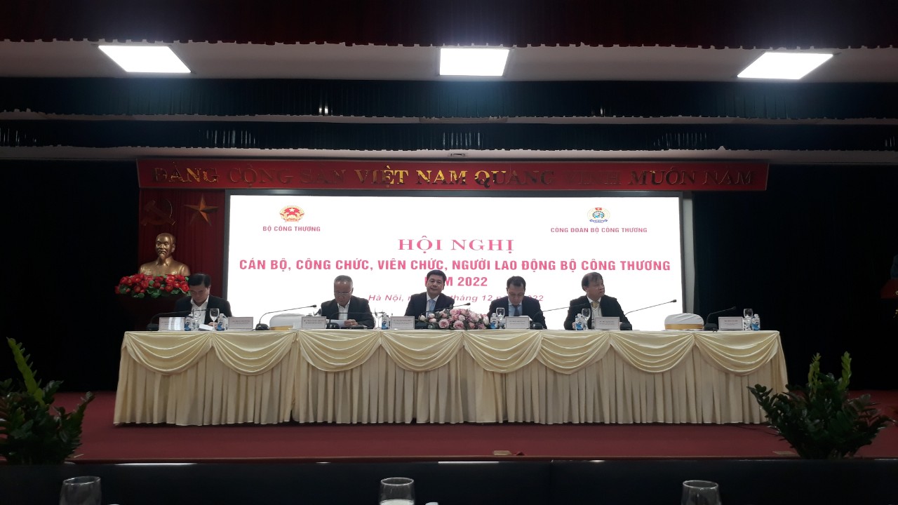 Đoàn đại biểu Viện Nghiên cứu Chiến lược, Chính sách Công Thương tham dự hội nghị cán bộ, công chức, viên chức, người lao động Bộ Công Thương năm 2022