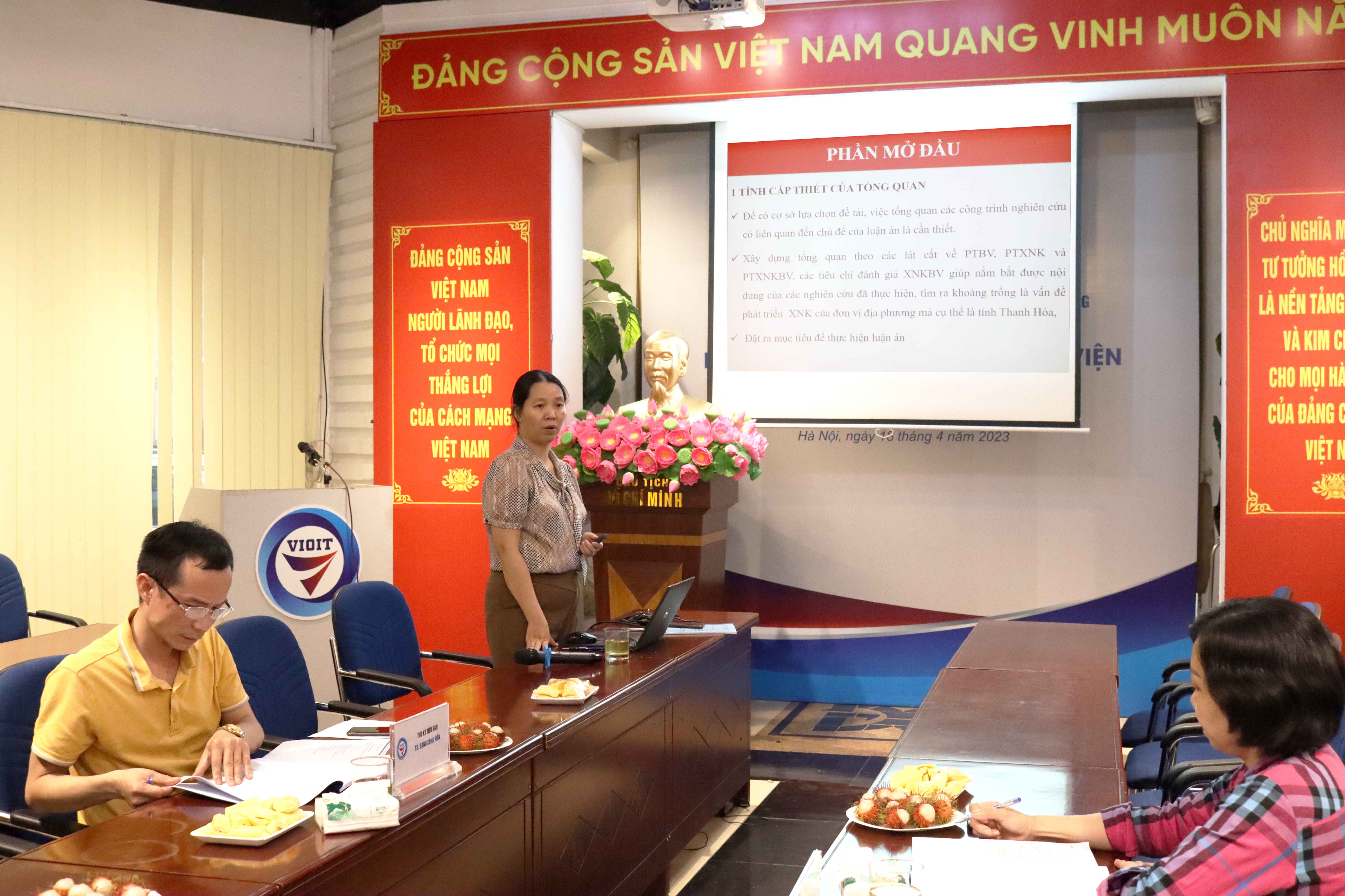 Đánh giá chuyên đề tổng quan luận án tiến sỹ của NCS. Mai Quỳnh Phương