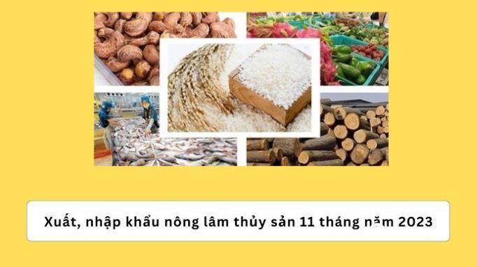 Tình hình xuất, nhập khẩu nông lâm thủy sản 11 tháng năm 2023