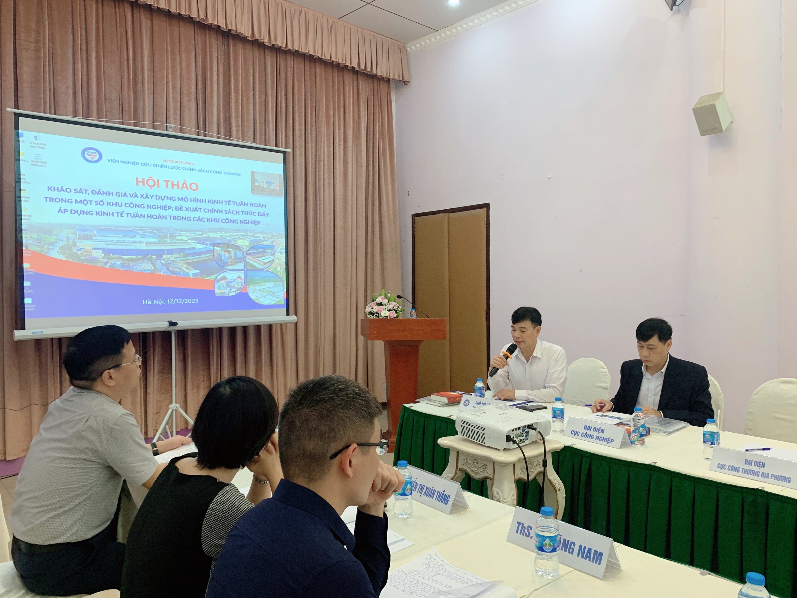 Hội thảo “Khảo sát, đánh giá và xây dựng mô hình kinh tế tuần hoàn trong một số khu công nghiệp; đề xuất chính sách thúc đẩy áp dụng kinh tế tuần hoàn trong các khu công nghiệp