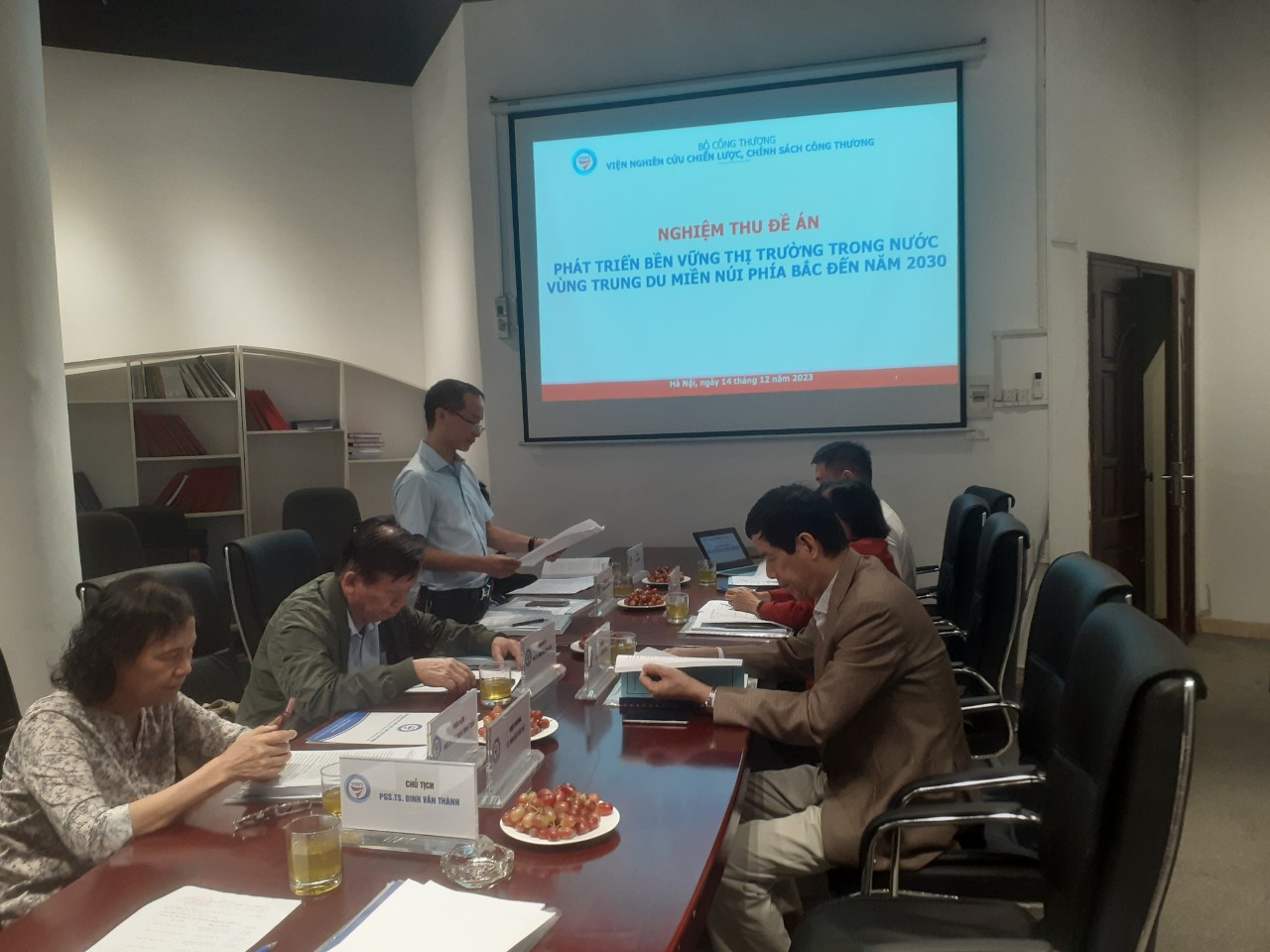 Nghiệm thu đề án: “Phát triển bền vững thị trường trong nước  Vùng Trung du miền núi phía Bắc đến năm 2030”
