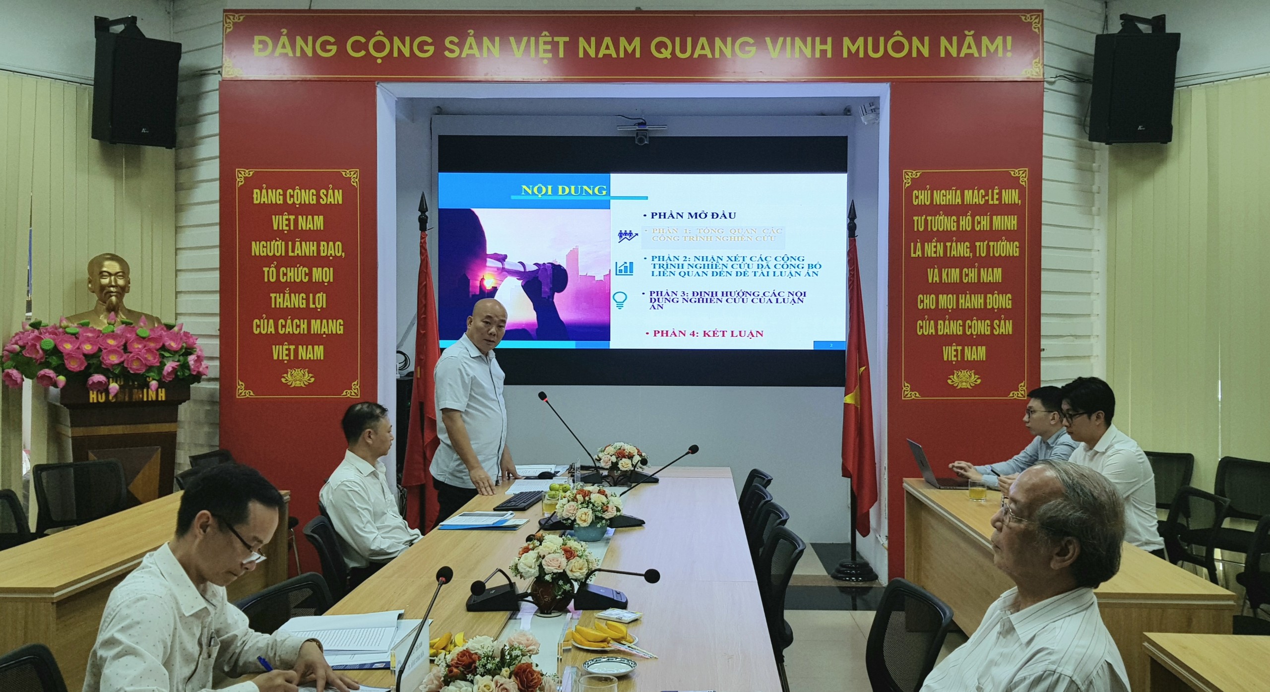 Chấm tiểu luận tổng quan luận án tiến sỹ cho NCS. Vũ Bá Phú