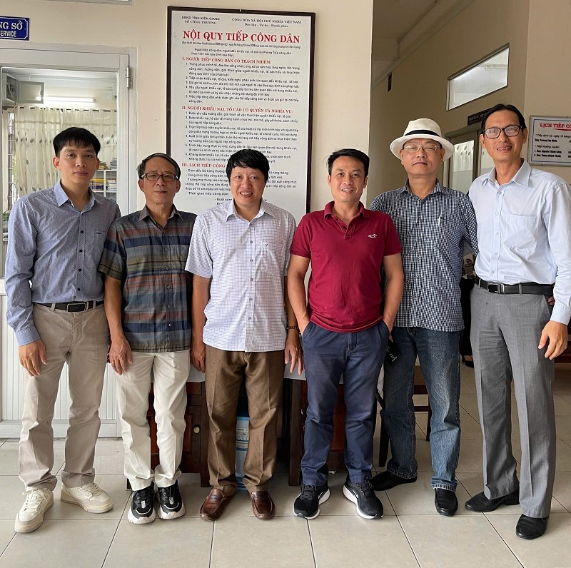 Đoàn công tác của Viện khảo sát tại tỉnh Kiên Giang thực hiện nhiệm vụ “Xây dựng Chương trình Phát triển bền vững ngành Dệt May, Da Giầy đến năm 2030, tầm nhìn đến năm 2035”