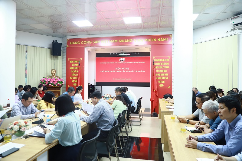 Đảng bộ Viện Nghiên cứu Chiến lược, Chính sách Công Thương tổ chức Hội nghị quán triển và phổ biến các văn bản của Đảng