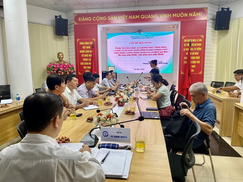 Hội thảo “Bối cảnh, xu hướng phát triển năng lượng và đề xuất quan điểm và định hướng phát triển năng lượng Vùng trung du và miền núi Bắc bộ đến năm 2030, tầm nhìn đến năm 2045”