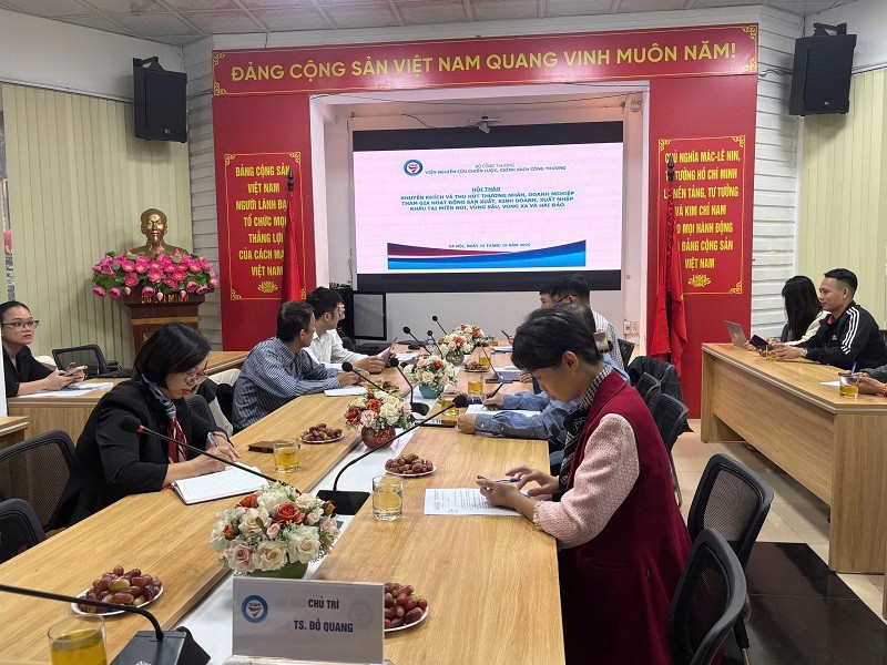 Hội thảo nhiệm vụ “Khuyến khích và thu hút Thương nhân, Doanh nghiệp tham gia hoạt động sản xuất. kinh doanh, xuất nhập khẩu tại miền núi, vùng sâu, vùng xa và hải đảo”