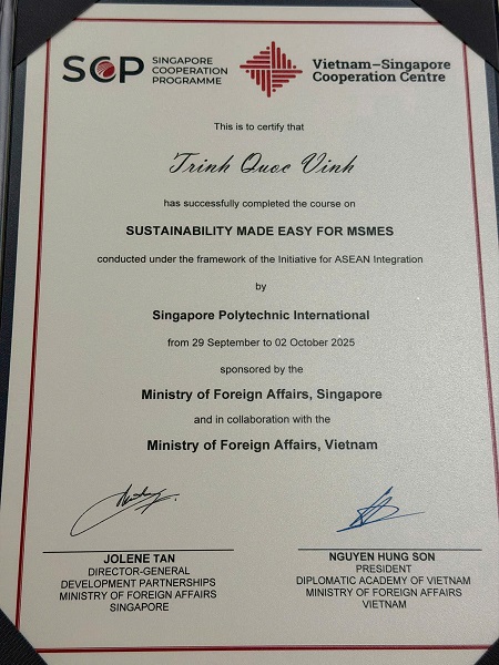 Nâng cao năng lực nghiên cứu chính sách về ESG và phát triển bền vững cho doanh nghiệp nhỏ và vừa