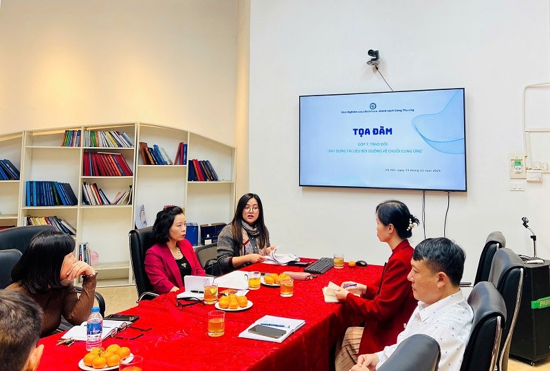 Tọa đàm góp ý trao đổi “Xây dựng tài liệu bồi dưỡng về chuỗi cung ứng”