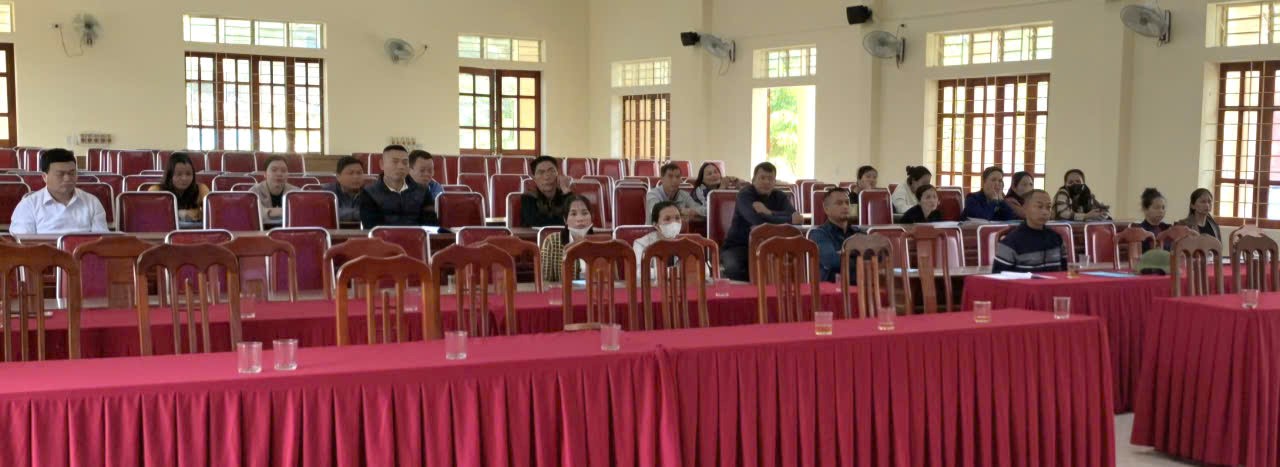 Khai giảng lớp tập huấn phát triển nguồn nhân lực thương mại tại vùng đồng bào dân tộc thiểu số và miền núi tại xã Mường Chọng - tỉnh Nghệ An